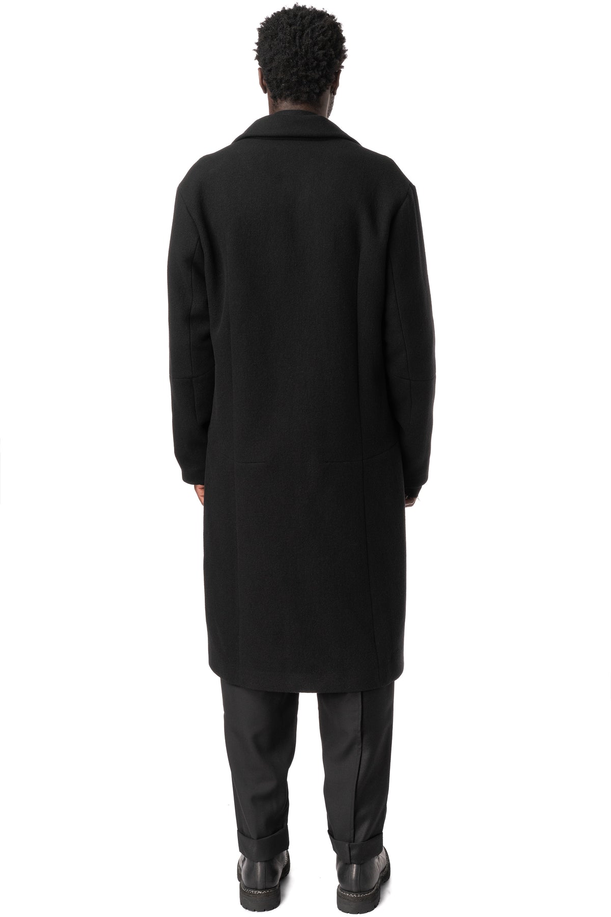 Oversized wool coat, Black