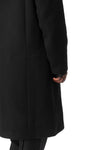 Oversized wool coat, Black