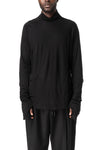 Bamboo double layer turtleneck, Black