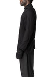 Bamboo double layer turtleneck, Black