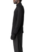 Bamboo double layer turtleneck, Black