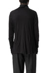 Bamboo double layer turtleneck, Black
