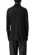 Bamboo double layer turtleneck, Black