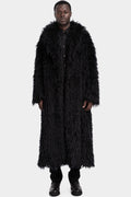 Mohair wool fur coat