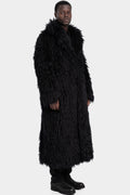 Mohair wool fur coat
