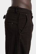 Oversized wool flannel pants, Palude brown
