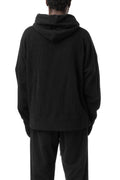 Cashmere zip hooded jacket, Black