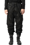 Coated cotton sweat jogger pants