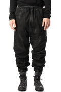 Coated cotton sweat jogger pants