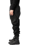 Coated cotton sweat jogger pants