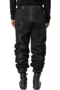 Coated cotton sweat jogger pants