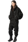 Coated heavyweight cotton sweat hoodie