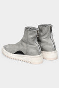 Plateau leather sandals, Grey