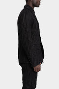Bonded wool blend pintstripe blazer