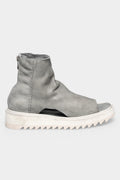 Plateau leather sandals, Grey
