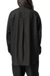 Vare concealed placket wool shirt