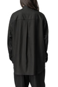 Vare concealed placket wool shirt