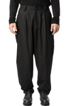 Pleated glide wool blend pants