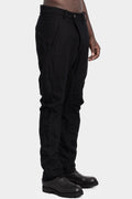 Buckled back wool blend pants