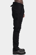 Buckled back wool blend pants