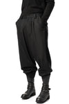 Pleated glide wool blend pants
