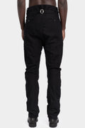 Buckled back wool blend pants