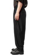 Cross stitch slanted pleat pants