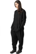 Windu pleated worsted wool pants