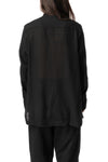 UUB mandarin collar worsted wool shirt