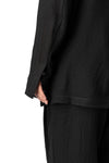 UUB mandarin collar worsted wool shirt