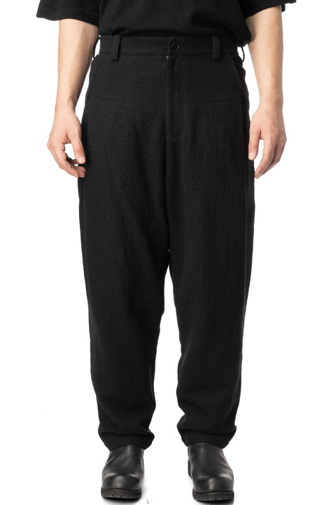 Windu pleated worsted wool pants