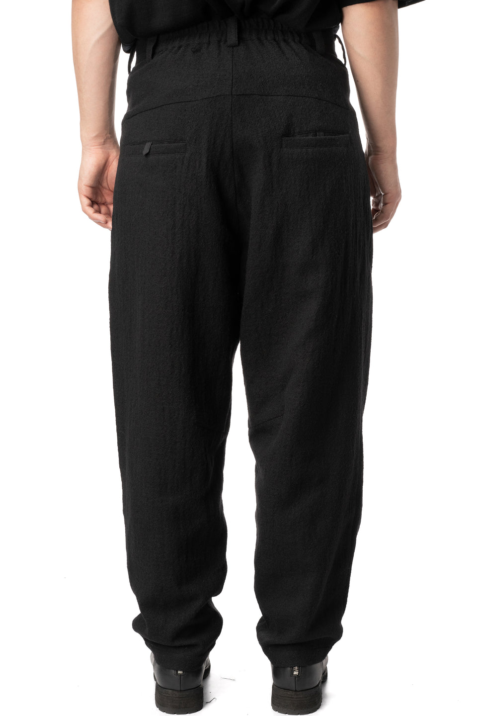 Windu pleated worsted wool pants