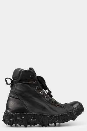 Culture Of Brave | High top drip sole laced sneakers, Black MELM1W MELT CLASH WRAP