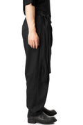 Drapeform sarong drape wool pants