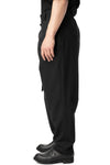 Drapeform sarong drape wool pants