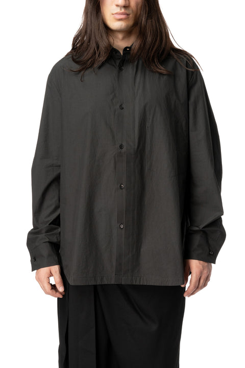 Noctra layered cotton poplin shirt