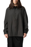 Noctra layered cotton poplin shirt