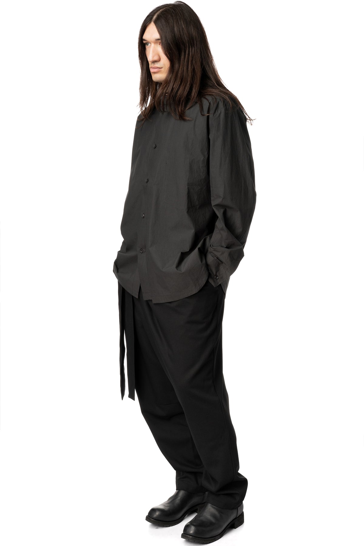 Noctra layered cotton poplin shirt