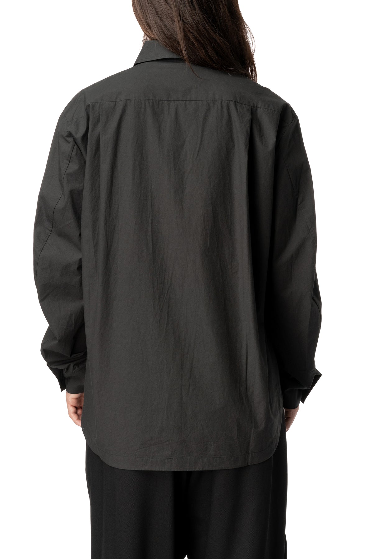 Noctra layered cotton poplin shirt