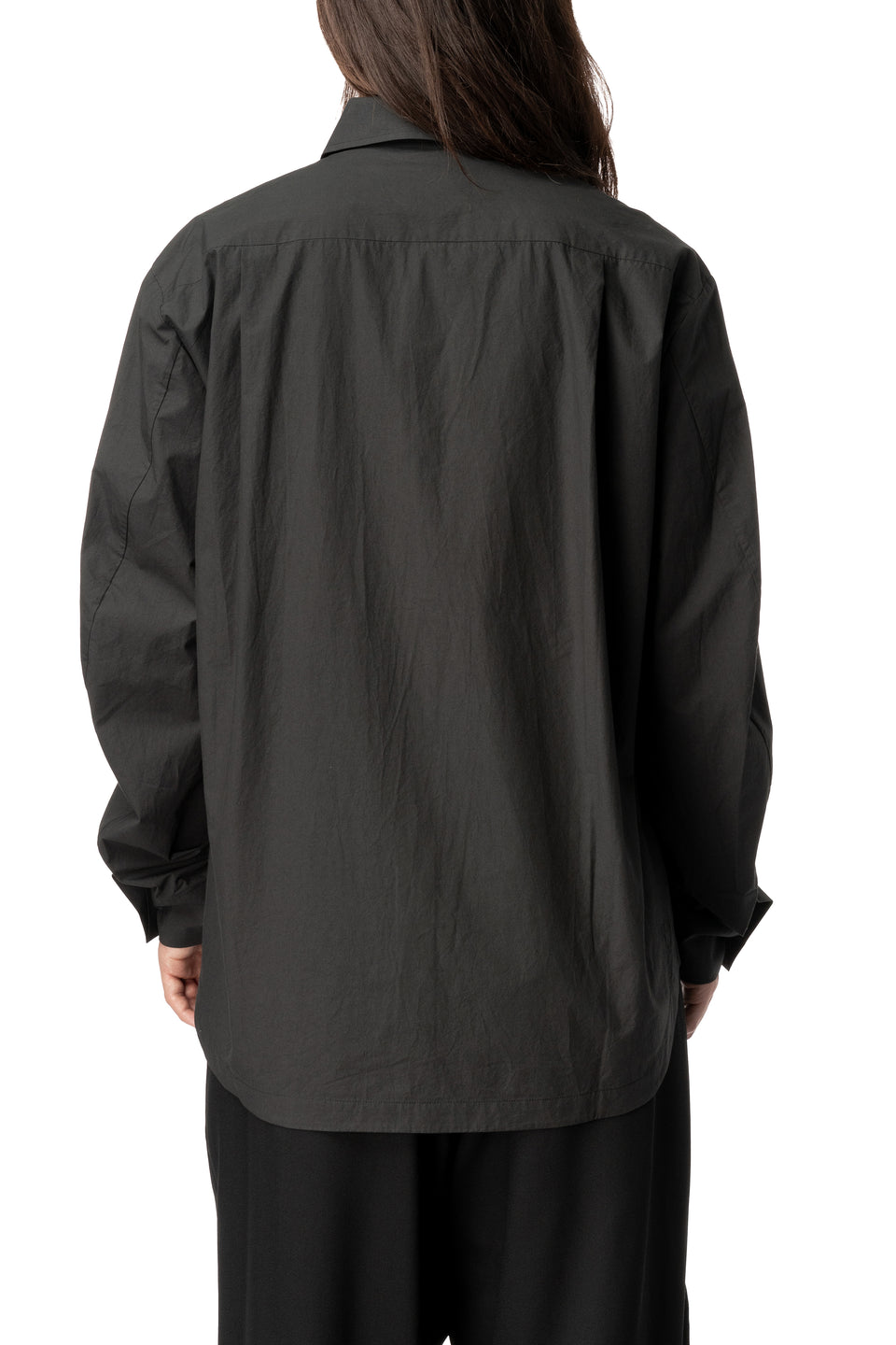 Noctra layered cotton poplin shirt
