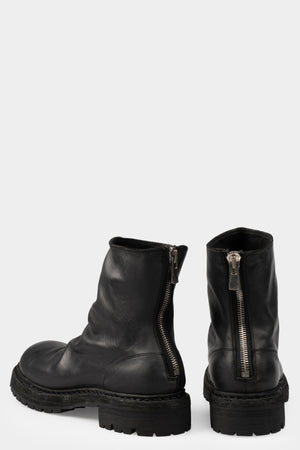 Guidi | Metal clad back zip boots | GR06VB / Black stitching