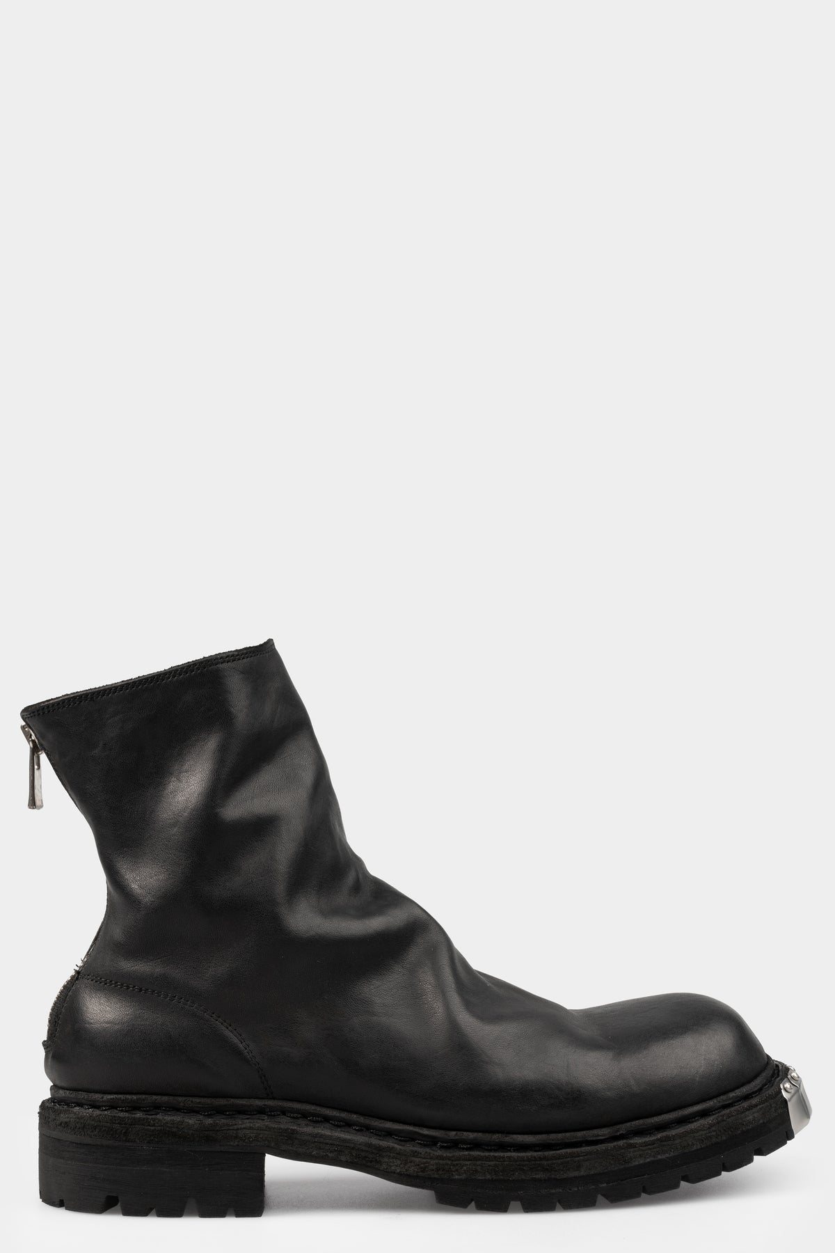 Guidi | Metal clad back zip boots | GR06VB / Black stitching