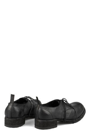 Laced derby shoes | PLM01B / Black stitching