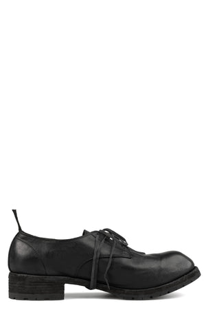 Laced derby shoes | PLM01B / Black stitching