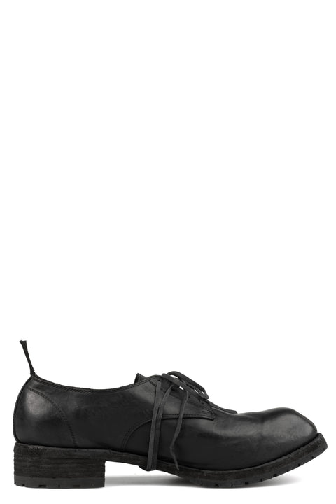Laced derby shoes | PLM01B / Black stitching