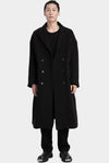 Andrea Ya'Aqov | AW25 - Oversized double breasted wool coat, 25MTEM16