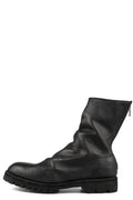Back zip high top boots | 788VXB / Black stitching