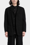 Four button fulling wool jacket