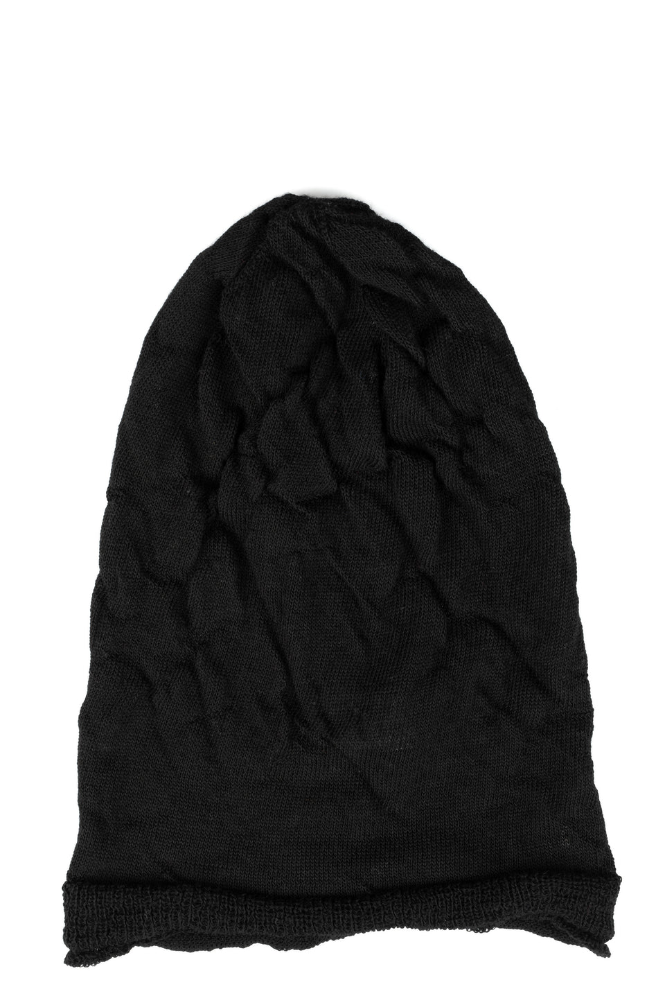 Thin wool jacquard beanie