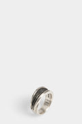 Silver twist ring